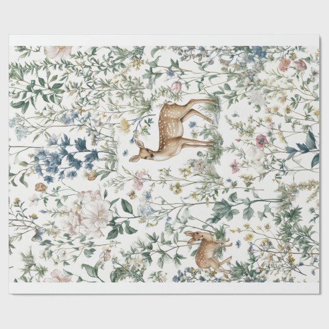  Decorative Gift Wrap Paper Forest Animal Presentpapper (Platt)