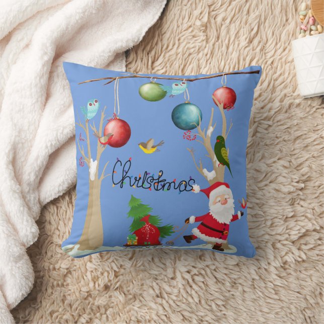 Decorative God jul Santa Kudde (Filt)
