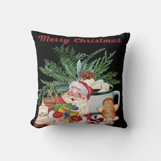 Decorative God jul Santa Kudde (Framsida)