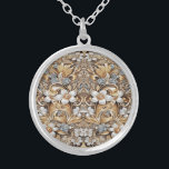 Decorative Guld White Blommigt Necklace Silverpläterat Halsband<br><div class="desc">Den vackra dekorativa Guld White Blommigt Necklace</div>