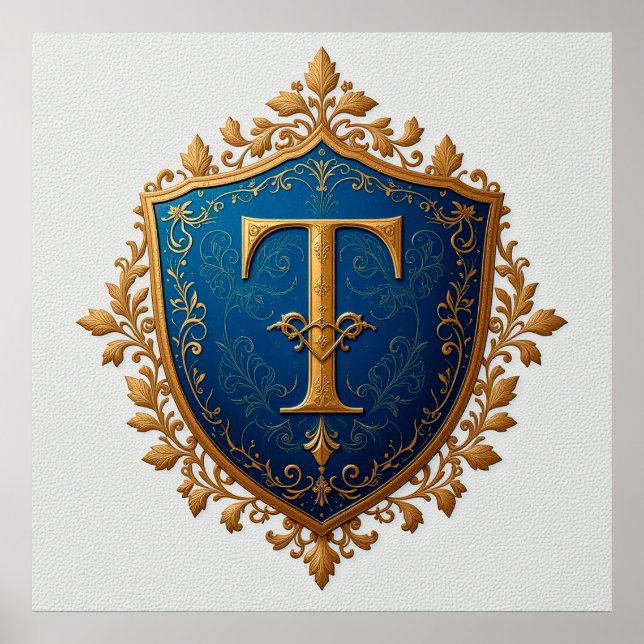 Decorative Heraldic Shield Poster (Framsidan)