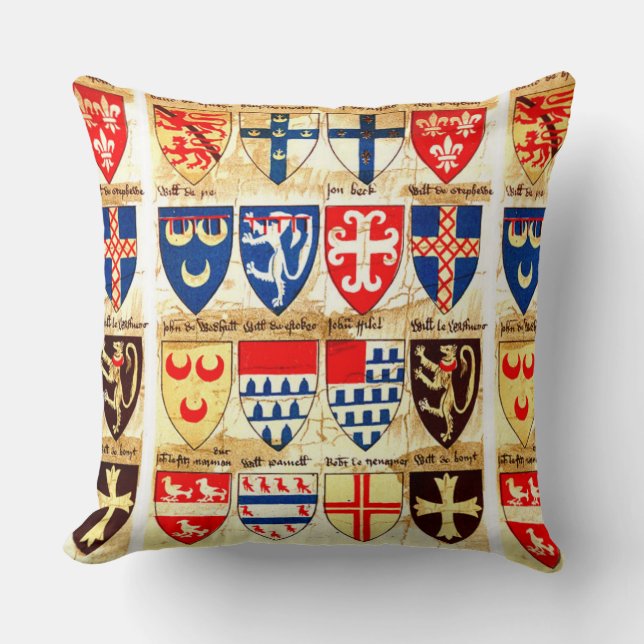 Decorative Heraldry Mönster Kudde (Framsida)
