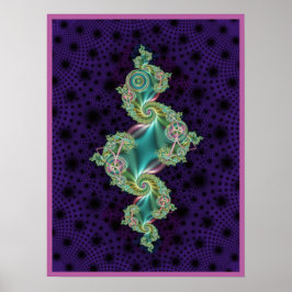 Decorative Julia Fractal Poster