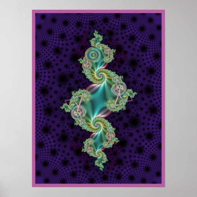 Decorative Julia Fractal Poster (Framsidan)
