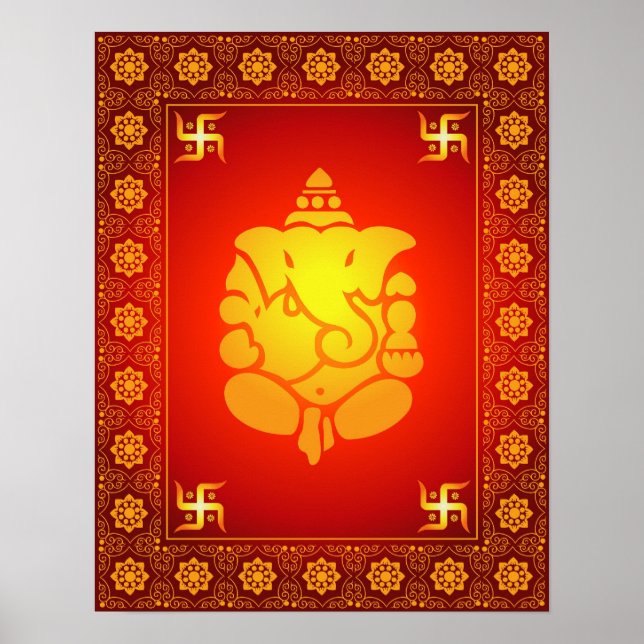 Decorative Lord Ganesha Poster (Framsidan)
