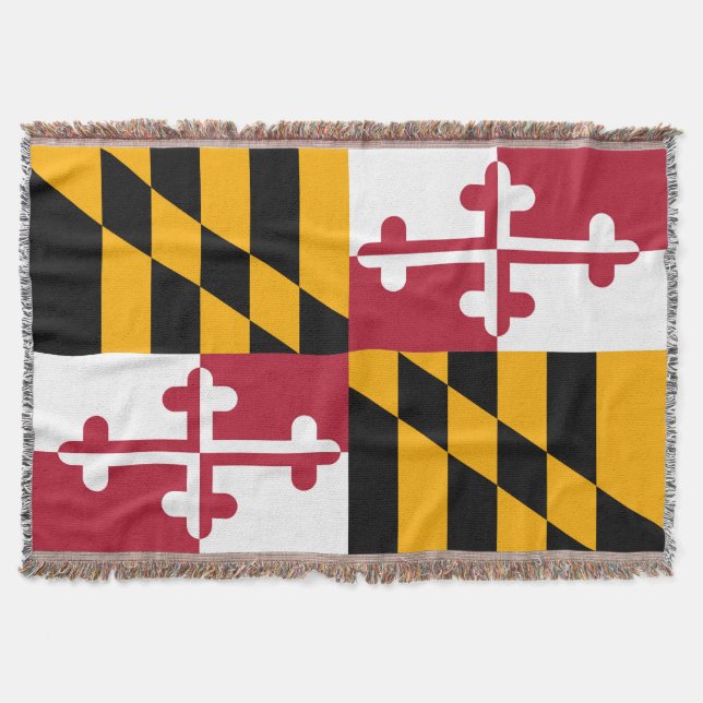 Decorative Maryland Statlig flagga Mysfilt (Framsidan)