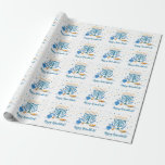 Decorative Menorah Hanukkah Helgdag Presentpapper<br><div class="desc">Gör Chanukah speciellt och ge till ditt bästa för att familj och vänner ska kunna göra det här prydnadsväckande inslaget i Hanukkkah pappert. En Hanukkah-scen med menorah,  sufganiyot (dvärgnötter),  dreideller och grenar återges i en vattenfärgseffekt. Lägg till ditt eget anpassningsbar-meddelande. Tillgängligt med matchande produkter.</div>