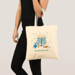 Decorative Menorah Hanukkah Helgdag Tygkasse<br><div class="desc">Fira säsongen med den här dekorativa Hanukkah-väskan. En Hanukkah-scen med menorah,  sufganiyot (dvärgnötter),  dreideller och grenar återges i vattenfärgen. Lägg till ditt anpassningsbar-meddelande på framsidan och baksidan. Tillgängligt med matchande produkter.</div>