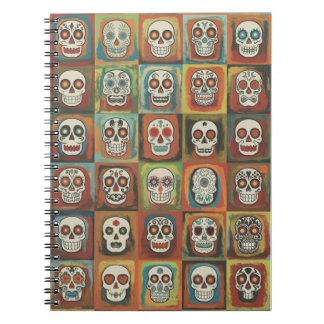 Decorative paint Skull Collection Mexican Folk Anteckningsbok