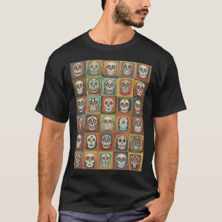 Decorative paint Skull Collection Mexican Folk T Shirt
