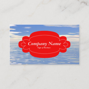 Decorative Panel 01 - Red - Lugn Sea Visitkort
