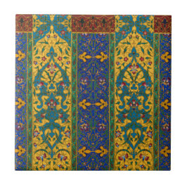 Decorative Persian Intricate Floral Pattern Kakelplatta