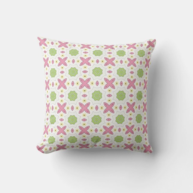 decorative pillow featuring a geometric pattern kudde (Framsida)