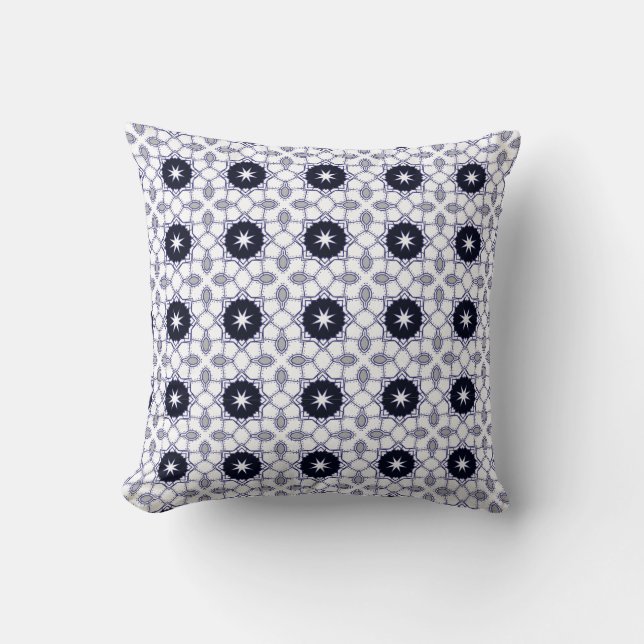 decorative pillow featuring a geometric pattern kudde (Framsida)