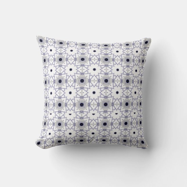 decorative pillow featuring a geometric pattern kudde (Framsida)