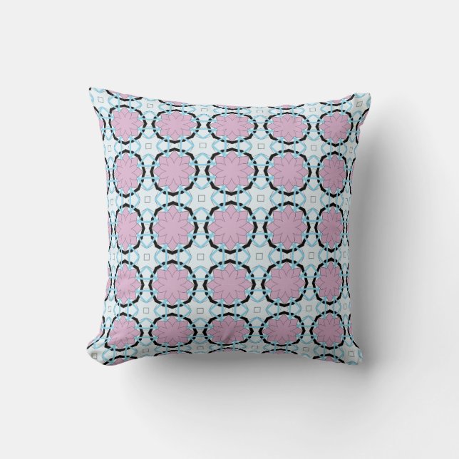decorative pillow featuring a geometric pattern kudde (Framsida)
