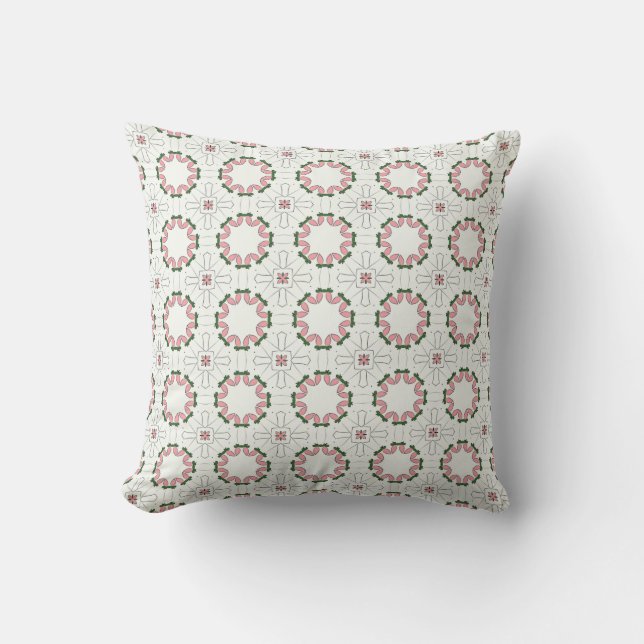 decorative pillow featuring a geometric pattern kudde (Framsida)