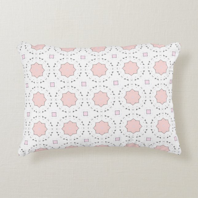 decorative pillow featuring a geometric pattern prydnadskudde (Framsidan)