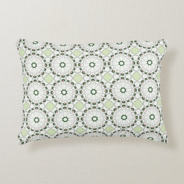 decorative pillow featuring a geometric pattern prydnadskudde (Framsidan)