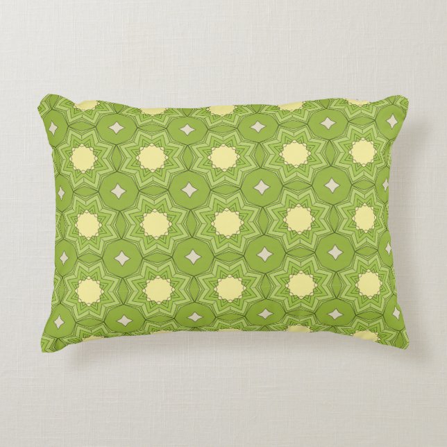 decorative pillow featuring a geometric pattern prydnadskudde (Framsidan)