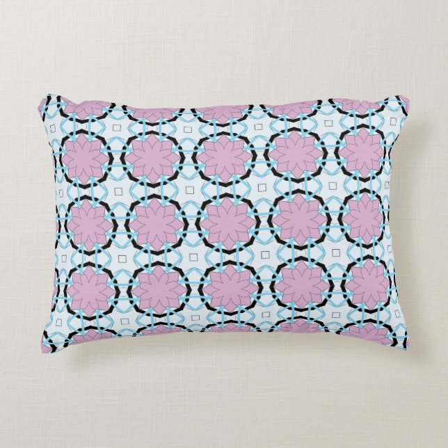 decorative pillow featuring a geometric pattern prydnadskudde (Framsidan)