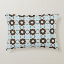 decorative pillow featuring a geometric pattern