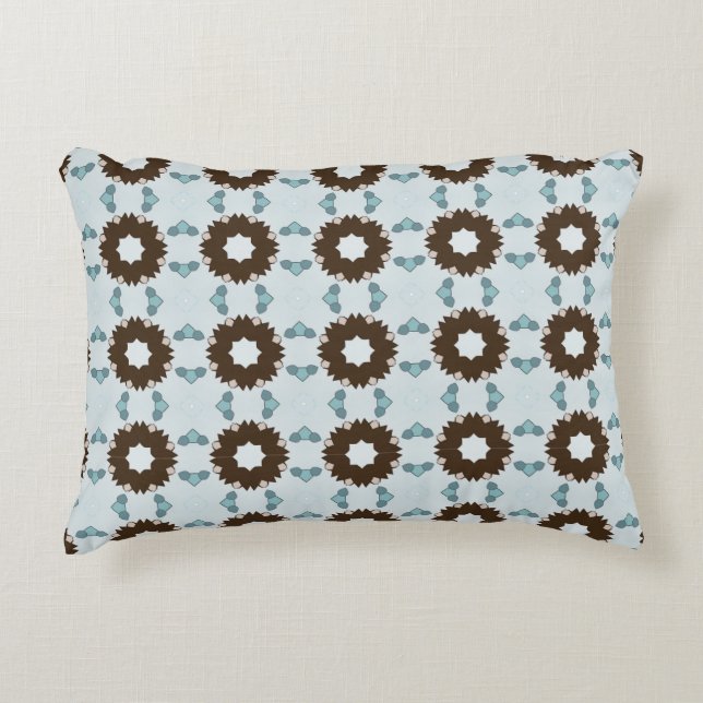 decorative pillow featuring a geometric pattern prydnadskudde (Framsidan)
