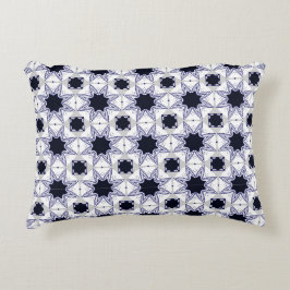 decorative pillow featuring a geometric pattern prydnadskudde