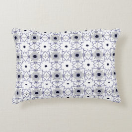 decorative pillow featuring a geometric pattern prydnadskudde