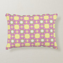 decorative pillow featuring a geometric pattern prydnadskudde