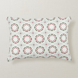 decorative pillow featuring a geometric pattern prydnadskudde