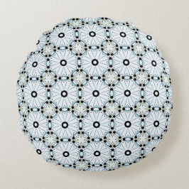 decorative pillow featuring a geometric pattern rund kudde