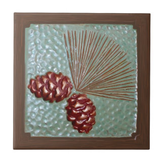 Decorative Ponderosa Pinecone Tile Kakelplatta