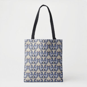Decorative Quail Bird Mönster Tote Tygkasse