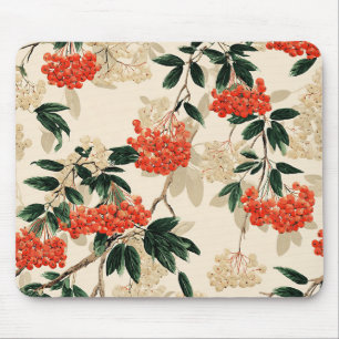 Decorative Red and White Berry Mönster Musmatta