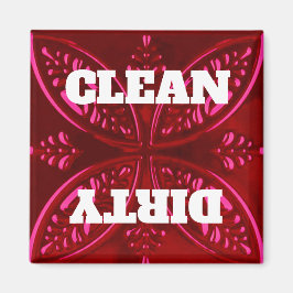Decorative Red Dishwasher Magnet