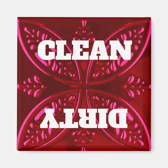 Decorative Red Dishwasher Magnet (Framsidan)