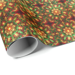 Decorative Red Green Holiday Wrapping Paper Presentpapper