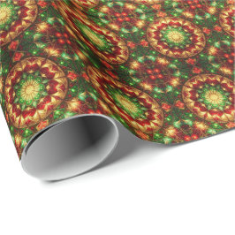 Decorative Red Green Holiday Wrapping Paper Presentpapper