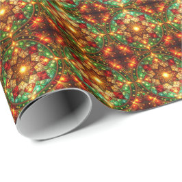 Decorative Red Green Holiday Wrapping Paper Presentpapper