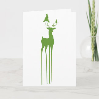 Decorative Reindeer Christmas Holiday Card Helgkort