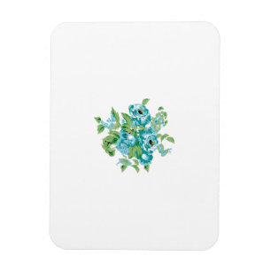 Decorative Stil, Mint Cream, Fontän Blue, Teal. Magnet