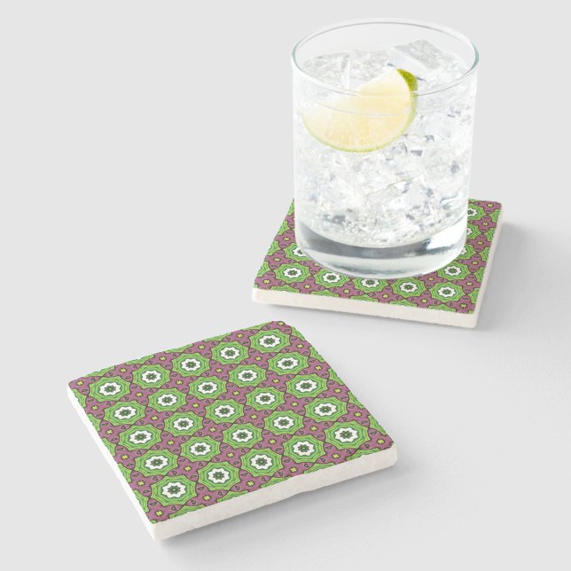 decorative symmetrical geometric pattern coaster  stenunderlägg (Skapare uppladdad)