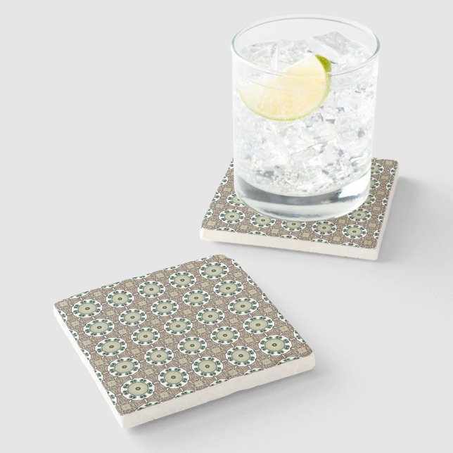 decorative symmetrical geometric pattern coaster  stenunderlägg (Skapare uppladdad)
