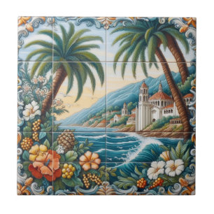 Decorative Tile-1 för Catalina-ön Kakelplatta