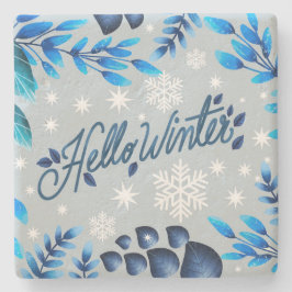 Decorative Winter Löv Stenunderlägg