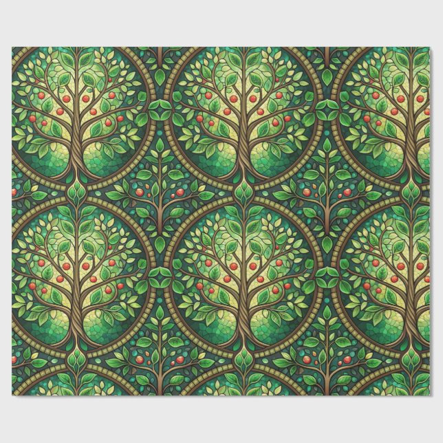 Decorative wrapping paper with a repeating  presentpapper (Platt)