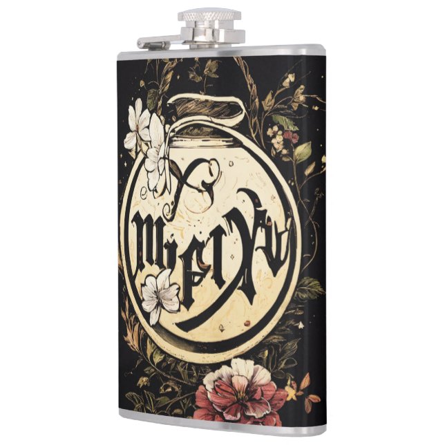 #decorativeflaskVinylWrappedFlask Fickplunta (Vänster)