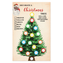 Decorera ett Julgran-spelkort