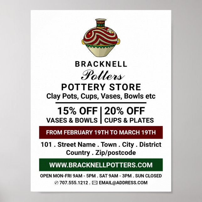 Decorera jug, potteriarkiv, Potter Advert Poster (Framsidan)